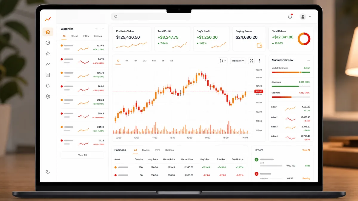 Murvoxit — dashboard della piattaforma di trading